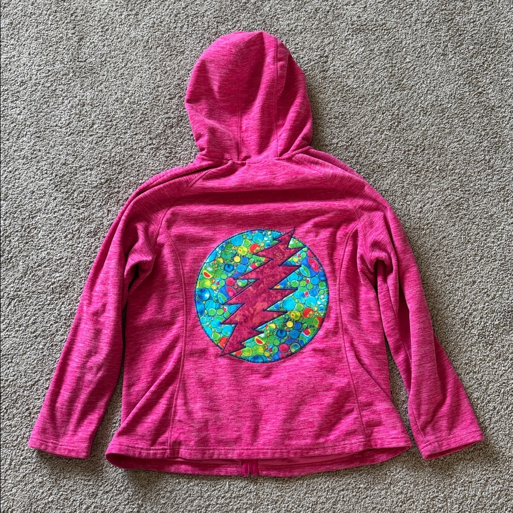 Upcycled Grateful Dead Zip Up Hoodie